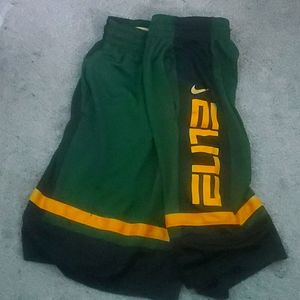 Green - Black & Yellow Nike Shorts (Medium)